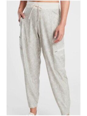 Athleta Women's Sz 10  Joggers in Viper Gray Drawstring Waist Pockets